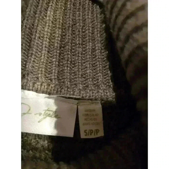 RD Style Women's Green Knit Turtleneck Pullover Sweater Size S Petites - Picture 8 of 9